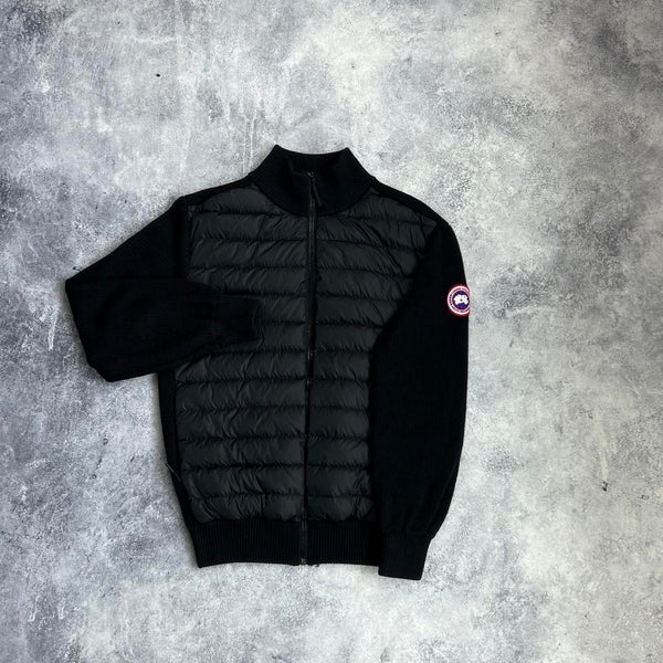 Canada goose black hybridge knit jacket