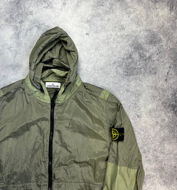 Stone island 2019 khaki nylon metal watro ripstop