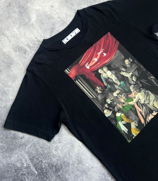 Off-white Caravaggio black painting tee