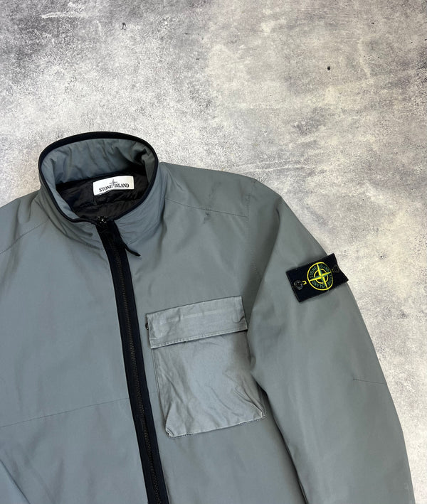 Stone island AW17 grey primaloft lined soft shell jacket