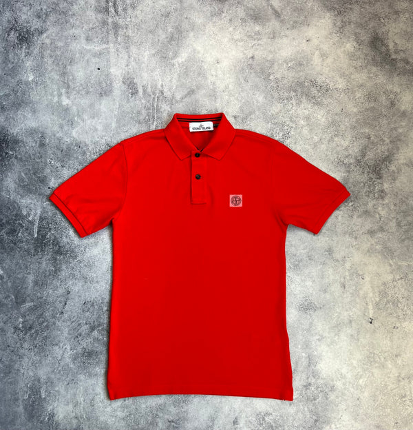 Stone island SS15 red polo shirt