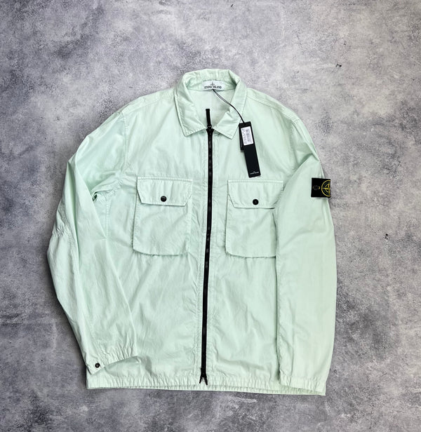 Stone island 2021 green overshirt