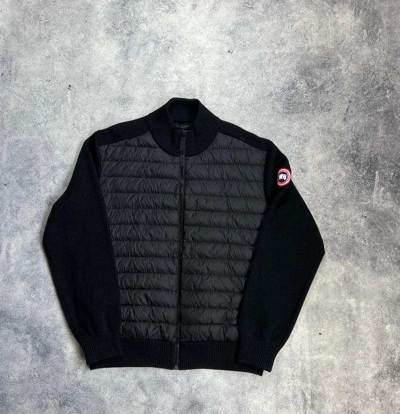 Canada goose black hybridge knit jacket