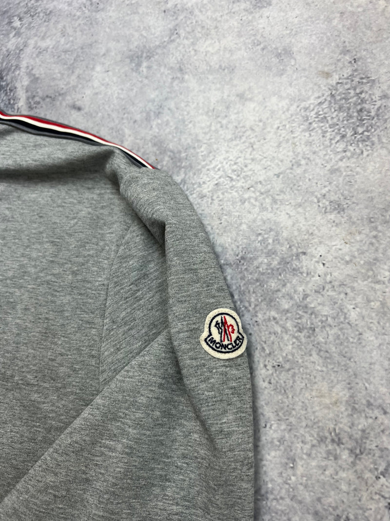 Moncler grey zip up jumper