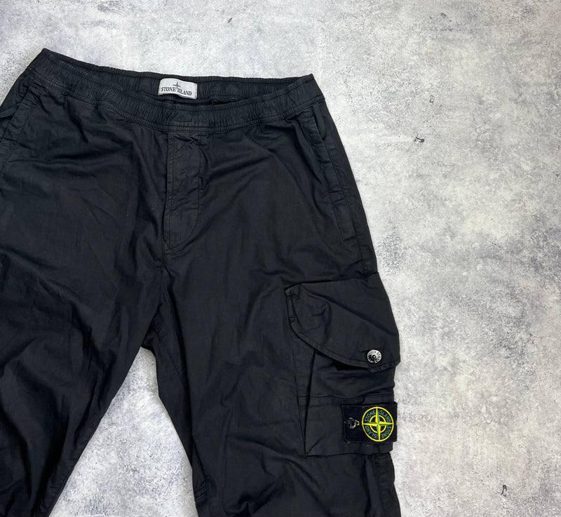 Stone island 2023 black cargo trousers