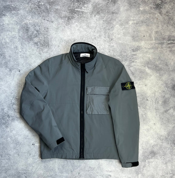 Stone island AW17 grey primaloft lined soft shell jacket