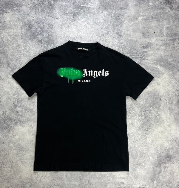 Palm angels Milano spray black tee