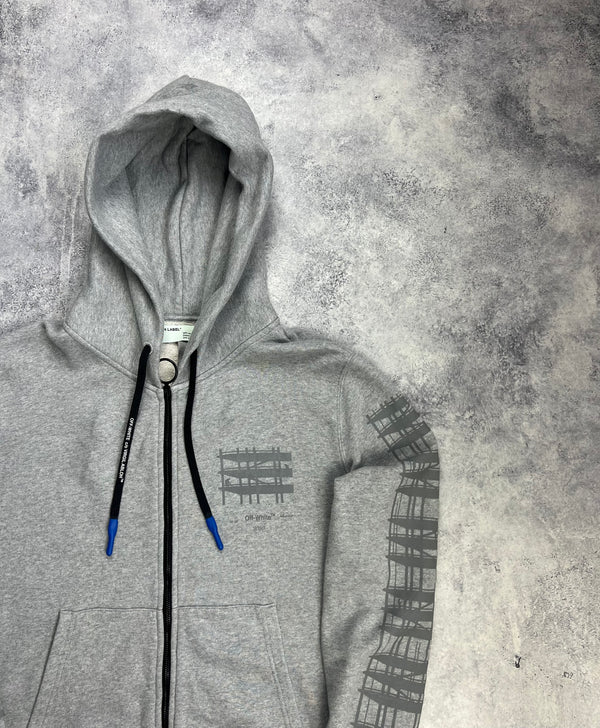 Off-white reflective grey hoodie