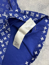 Louis vuitton blue monogram gradient tee