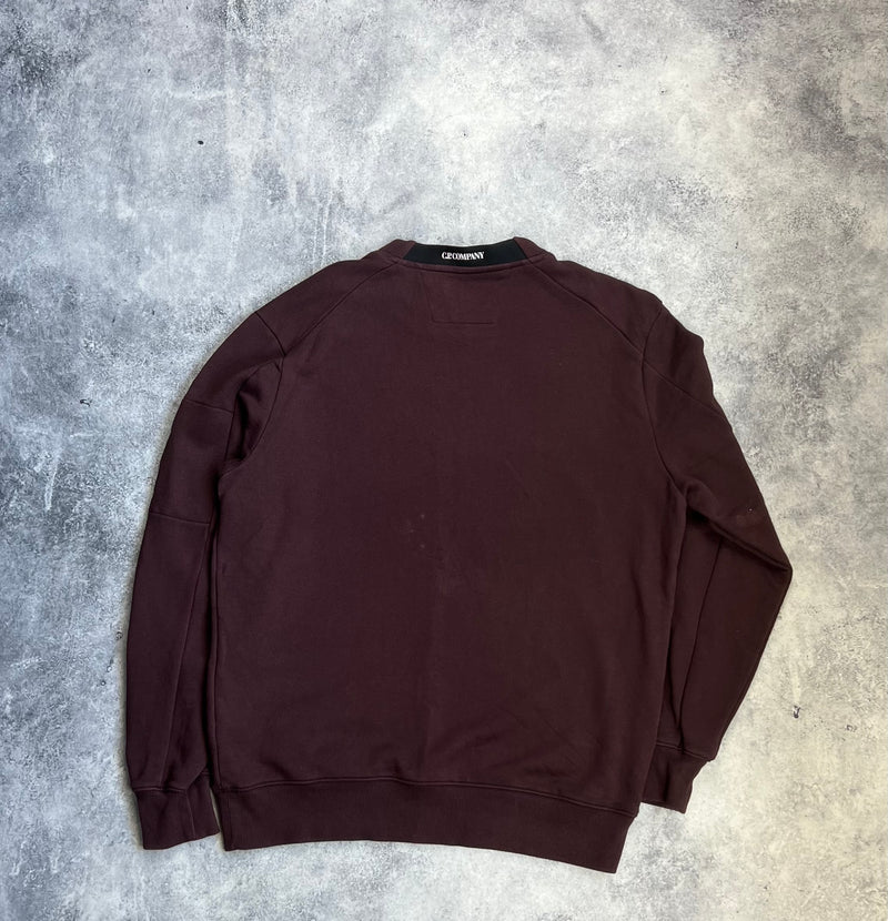 CP company burgundy jumper