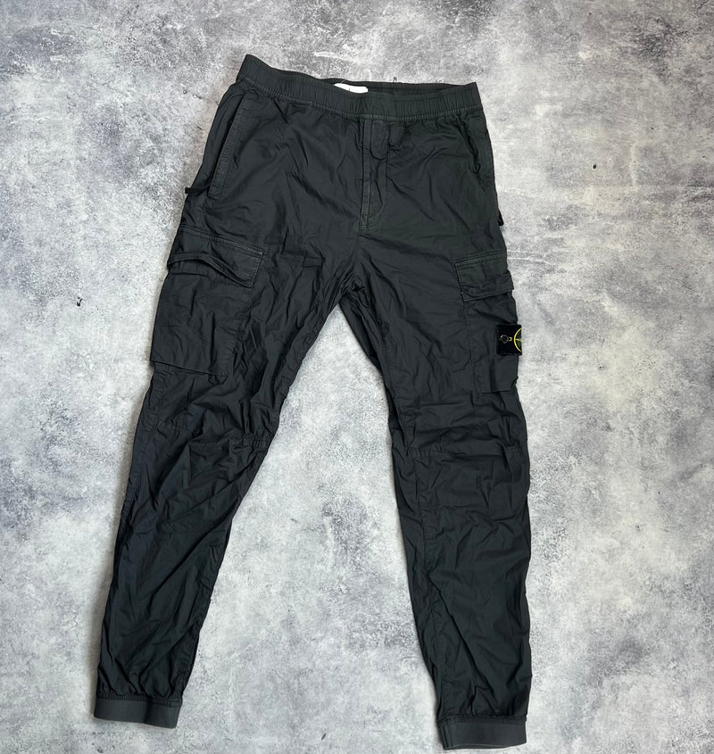 Stone island charcoal grey cargo trousers