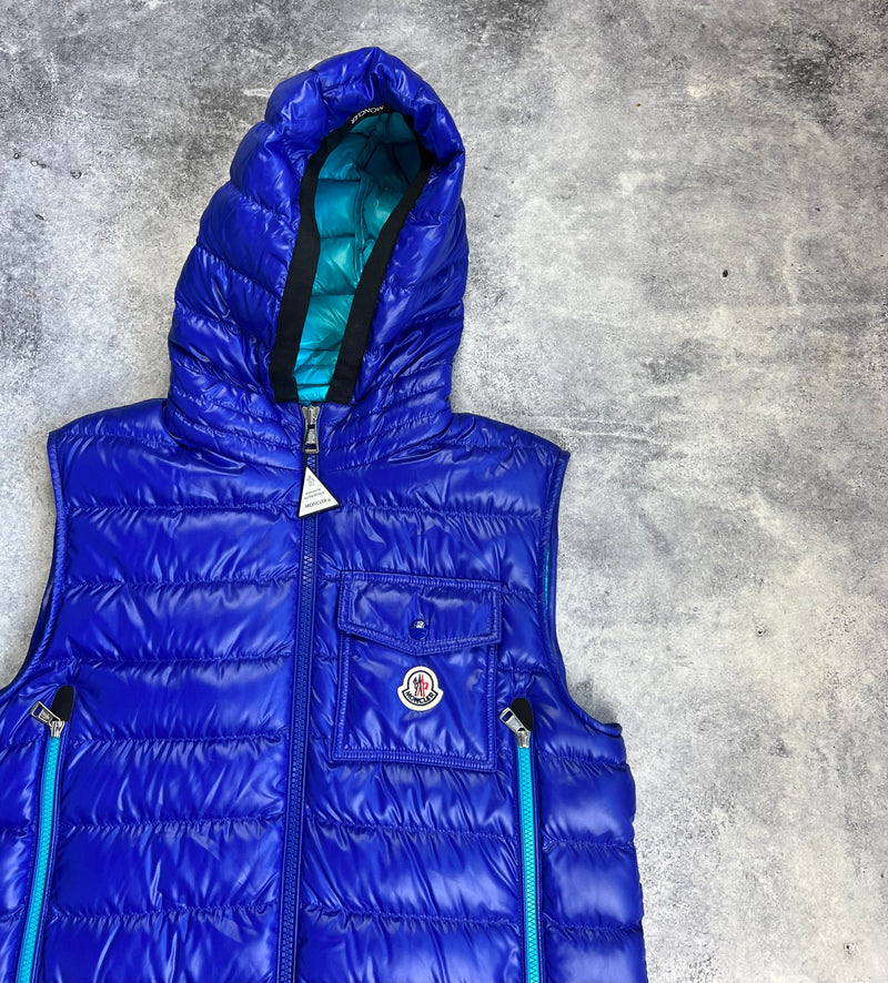 Moncler raglot blue gilet