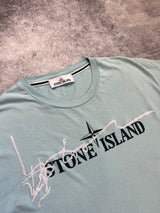 Stone island 2022 baby blue ink two tee