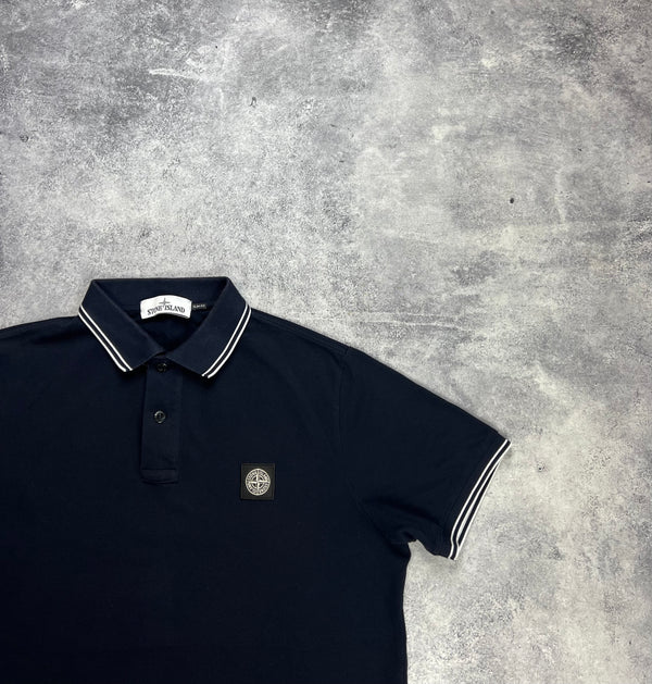 Stone island 2018 navy polo shirt