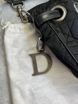 Christian Dior women’s black Cannage bucket bag