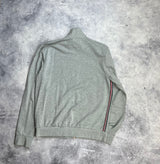 Moncler grey zip up jumper