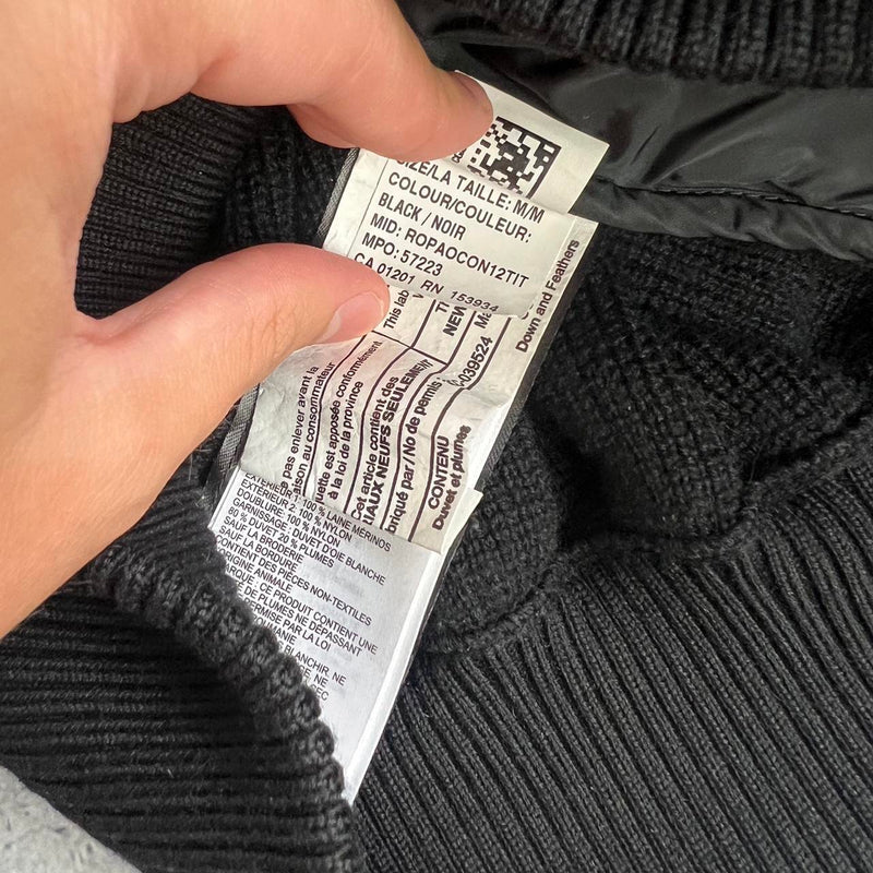 Canada goose black hybridge knit jacket