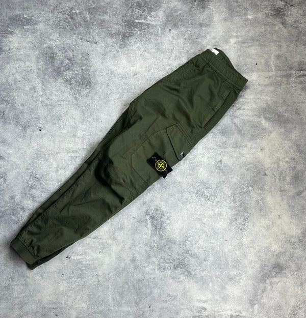 Stone island AW20 khaki cargo trousers