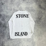 Stone island 2020 white L/S graphic tee