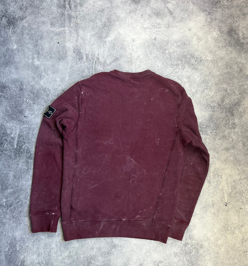 Stone island 2017 burgundy frost jumper