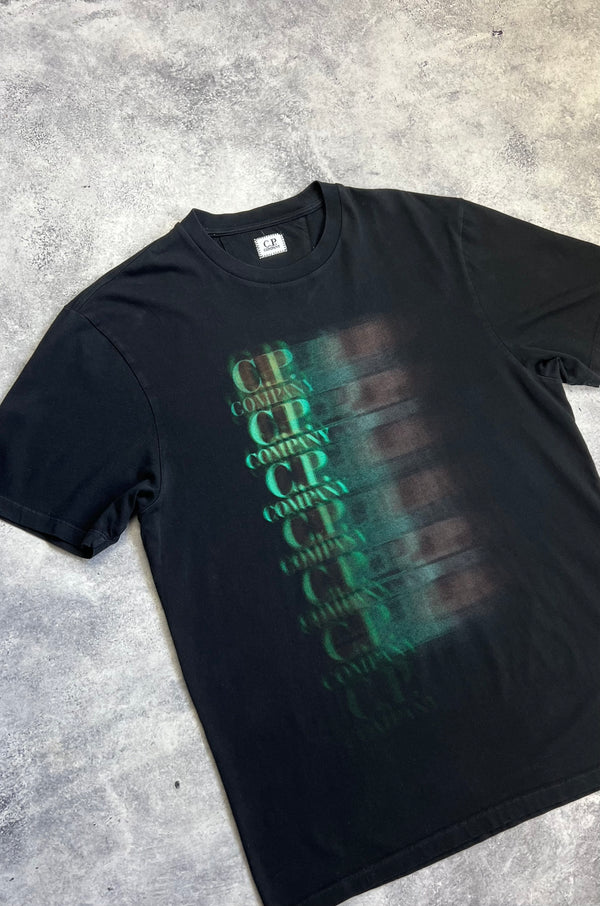 CP company black blurred graphic tee