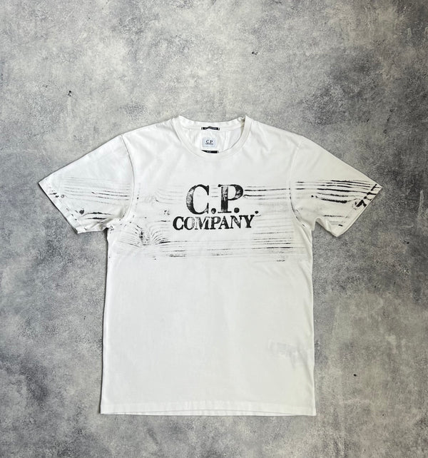 CP company white graphic tee