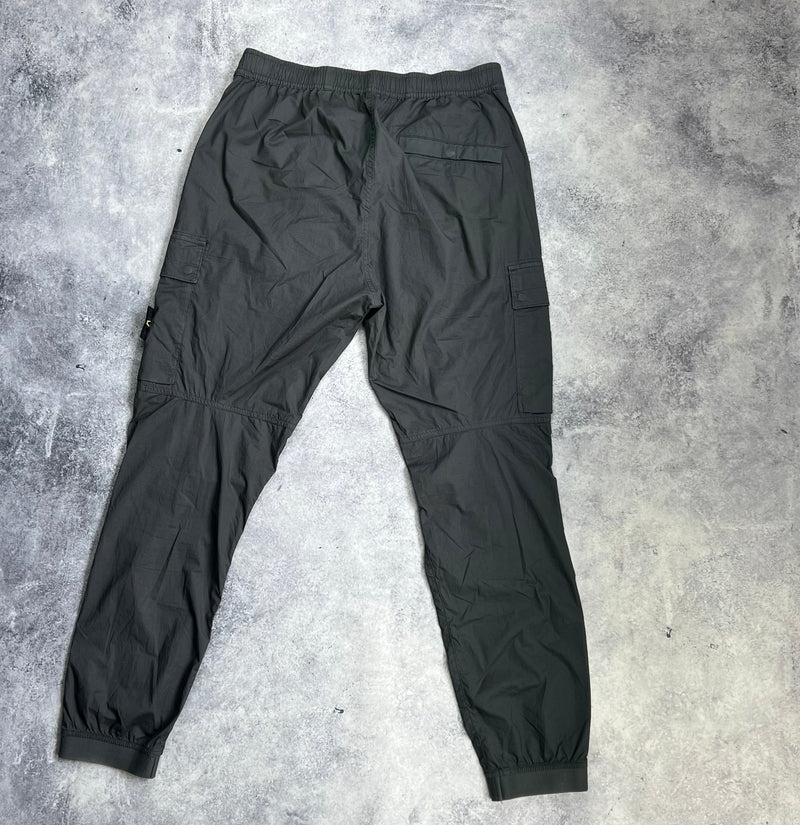 Stone island charcoal grey cargo trousers