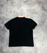 Gucci black stripe polo shirt