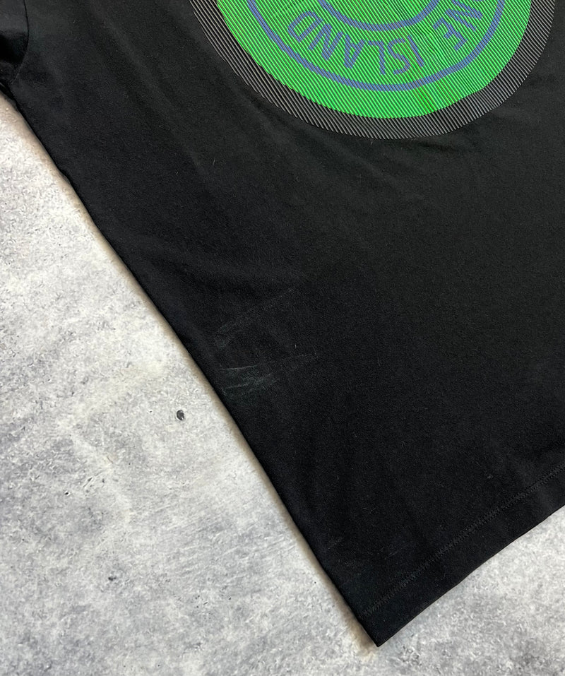 Stone island AW21 black holographic tee