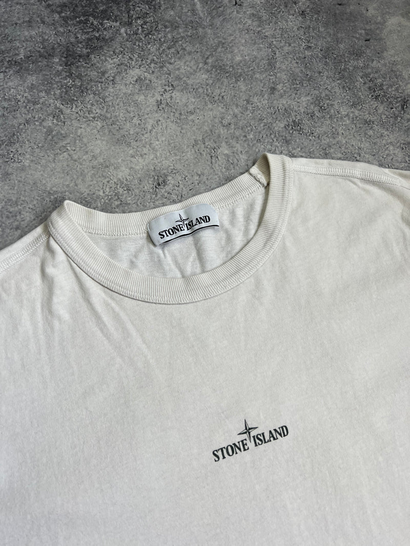 Stone island AW19 white graphic tee