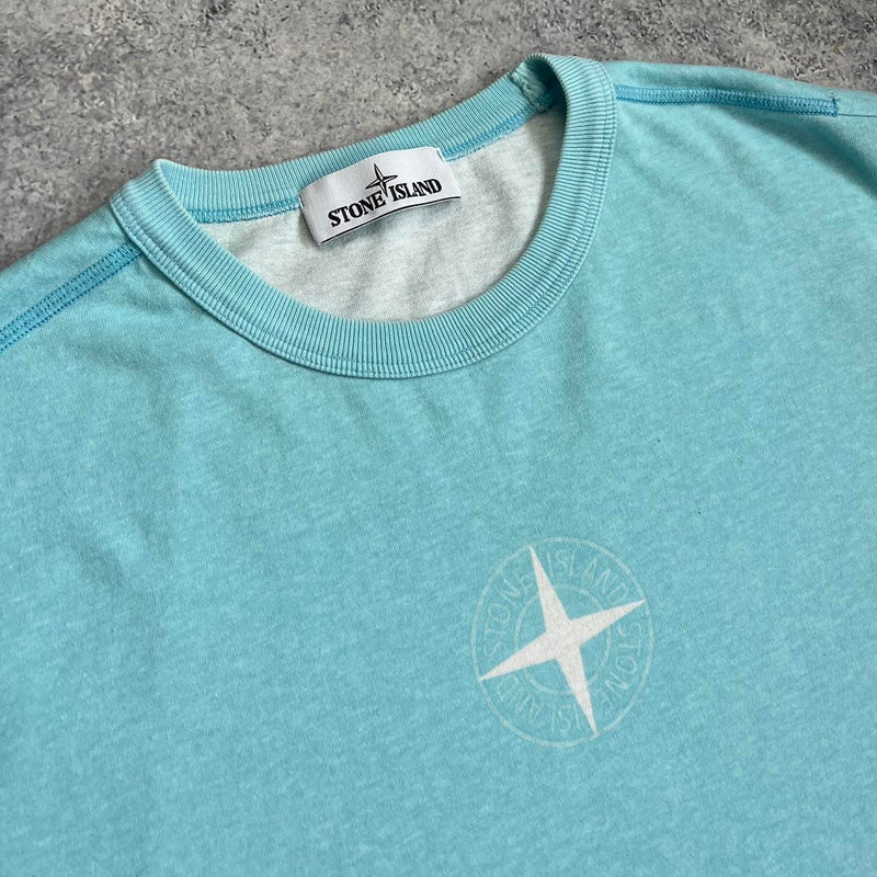 Stone island AW20 blue graphic tee