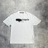 Palm angels white Paris spray tee