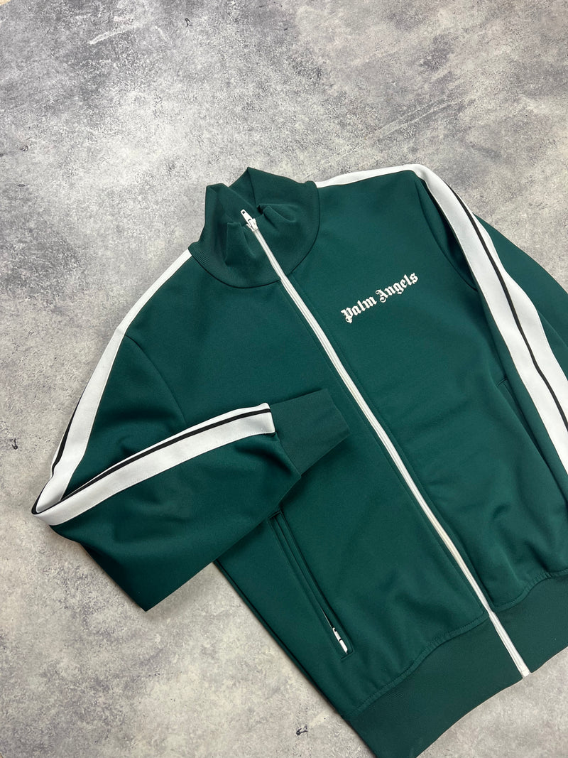 Palm angels dark green track jacket