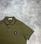 Stone island 2019 khaki polo shirt