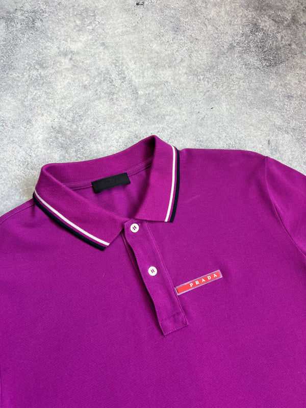 Prada purple polo shirt