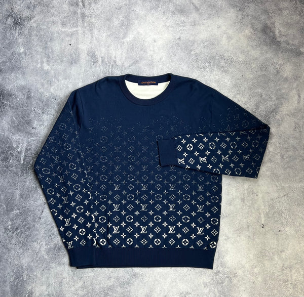 Louis Vuitton blue Gradient jumper