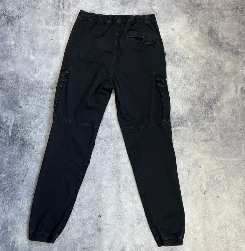 Stone island 2021 black cargo trousers