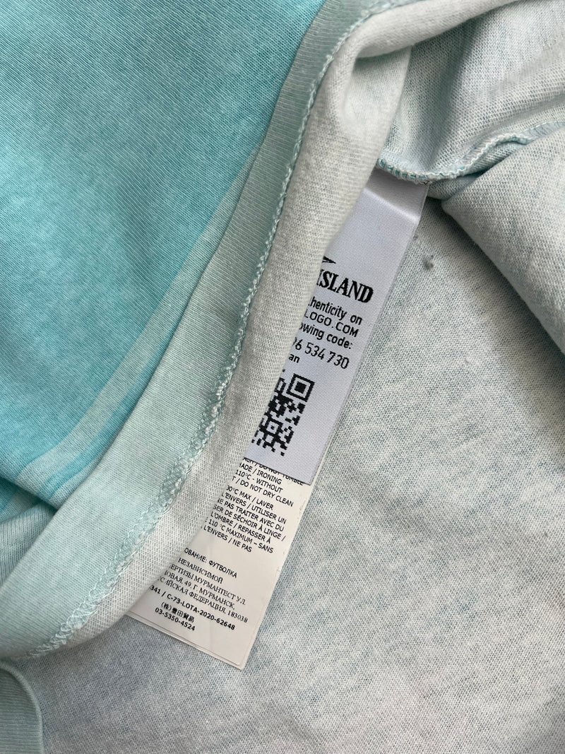 Stone island AW20 blue graphic tee