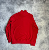 Stone island 2022 red 1/4 zip jumper