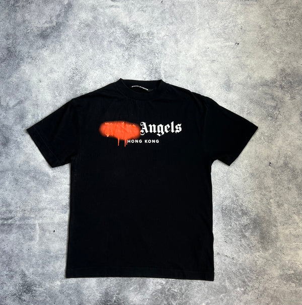 Palm angels Hong Kong black spray tee