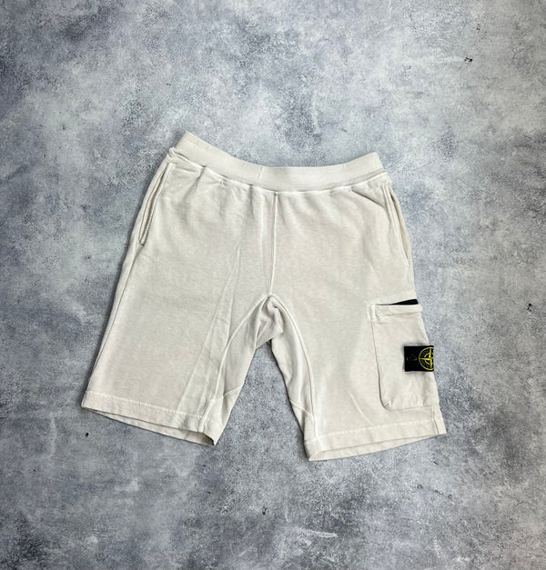 Stone island 2018 cream cotton shorts