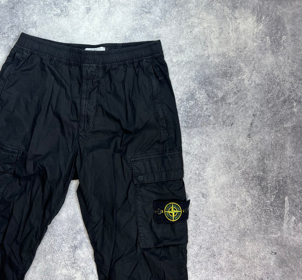 Stone island 2022 black cargo trousers