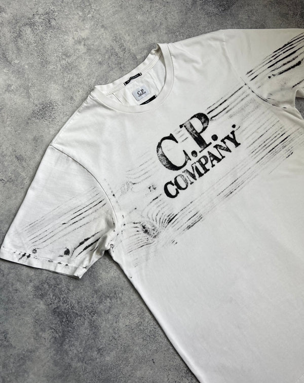 CP company white graphic tee