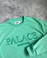 Palace london crew mint jumper