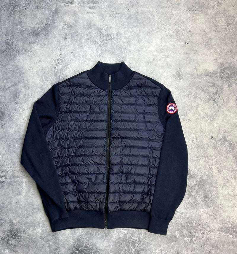 Canada goose navy hybridge packable knit