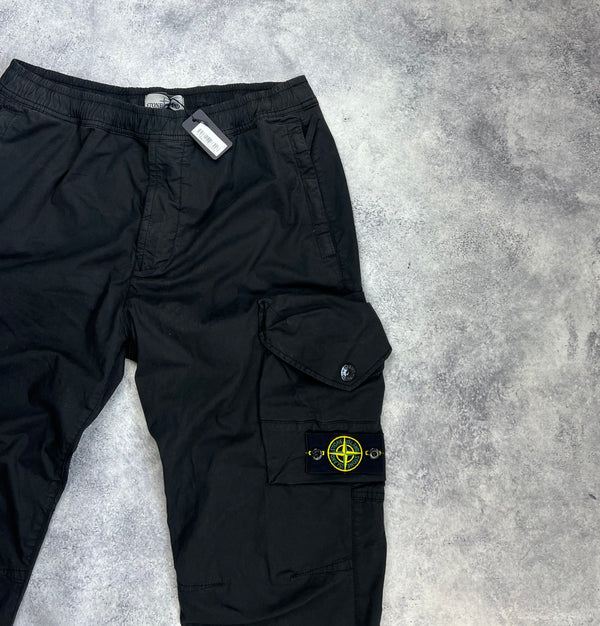 Stone island 2023 black cargo trousers