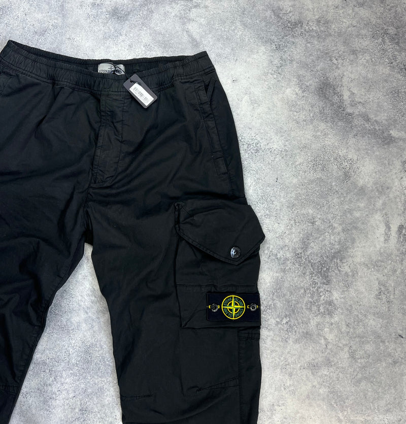 Stone island 2023 black cargo trousers