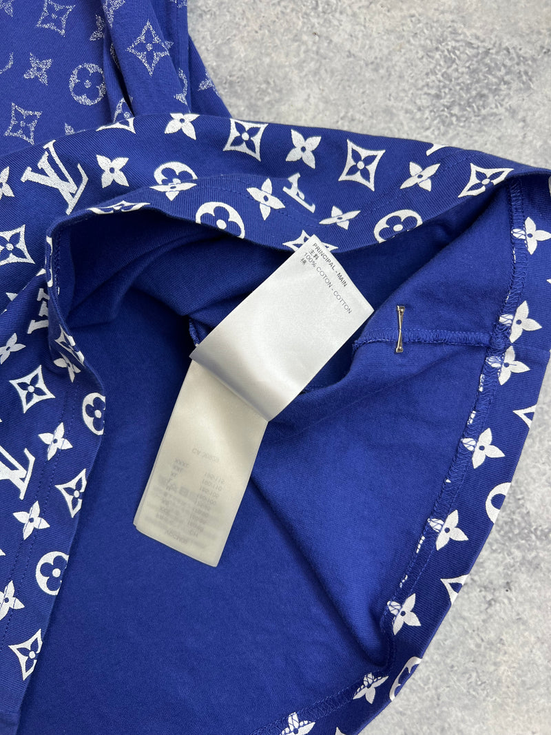 Louis vuitton blue monogram gradient tee