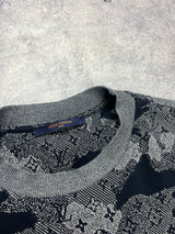 Louis vuitton grey camo jacquard tee