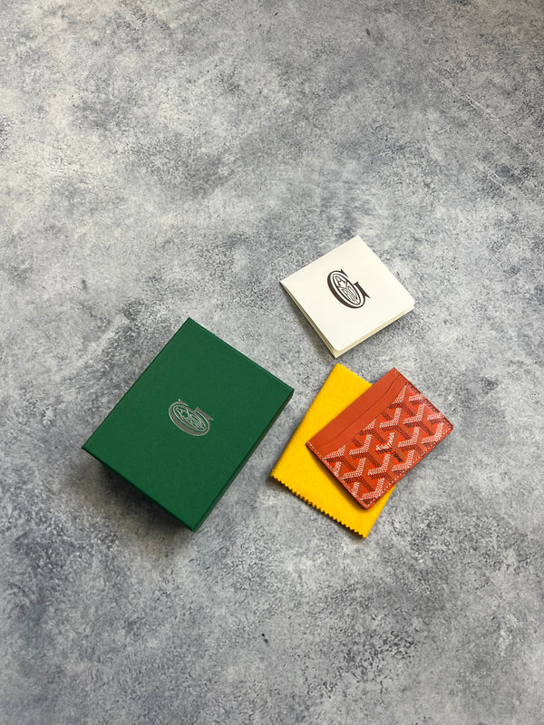 Goyard Saint Sulpice orange cardholder